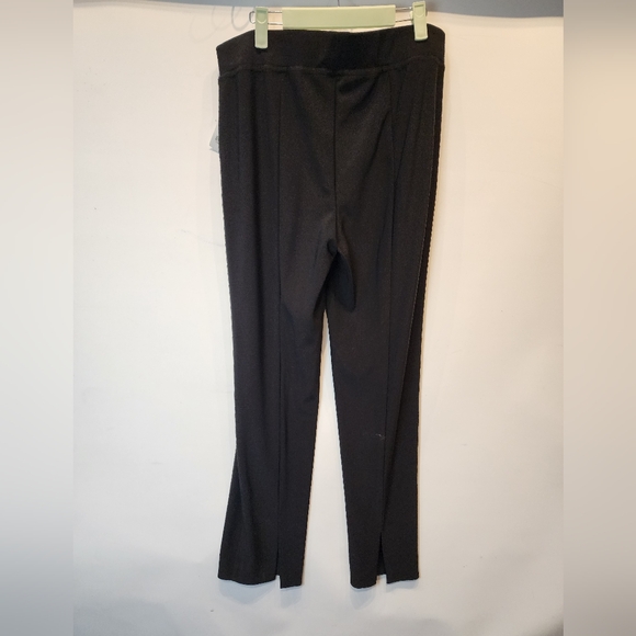 New Joseph Ribkoff Black Stretch Dress Pants Back Slit  Size 14 - Picture 6 of 8